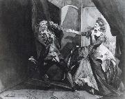 Henry Fuseli David Garrick and Hannah Pritchard as Macbeth and Lady Macbeth after the Murder of Duncan France oil painting artist